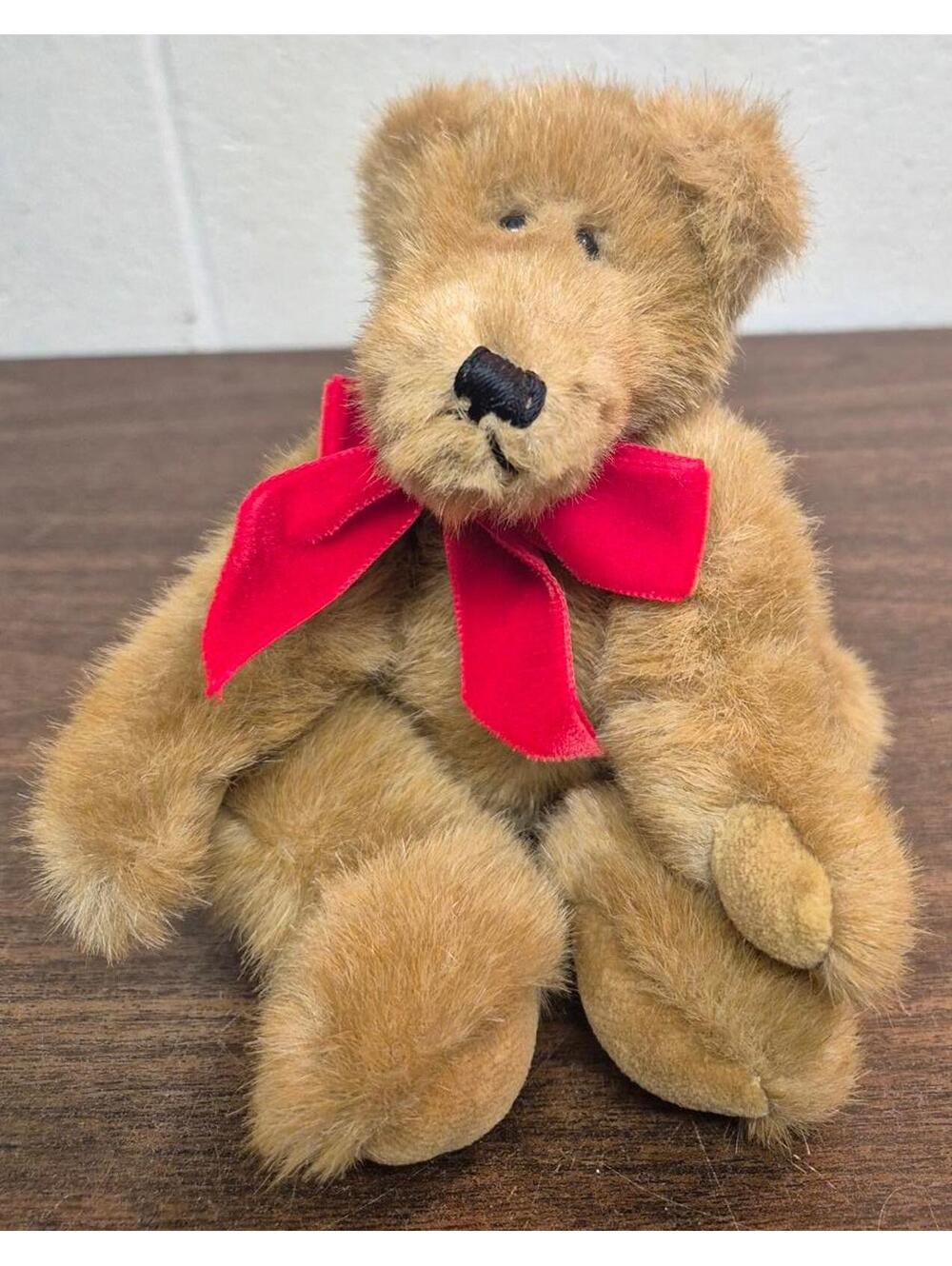 The Boyds Collection Plush Teddy Bear with Red Bow